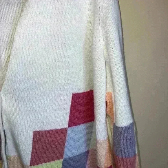 VINTAGE SQUARE COLORFUL CARDIGAN - Picture 10 of 12